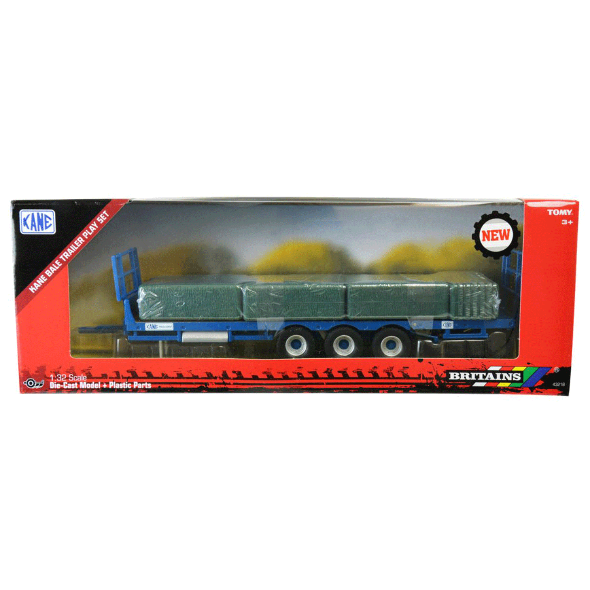 Britains Kane Bale Trailer Play Set 1:32 Scale