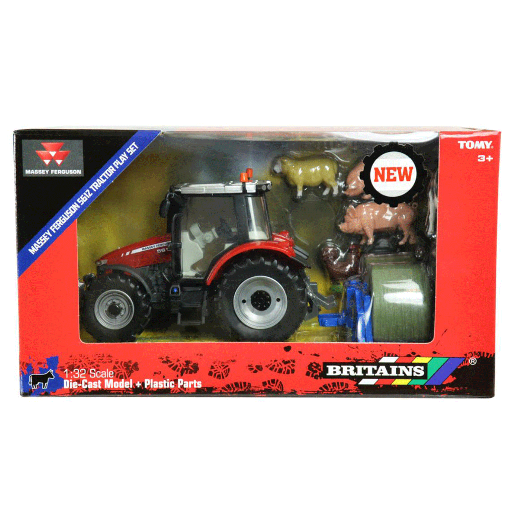 Britains Massey Ferguson 5612 Tractor Playset 1:32 Scale
