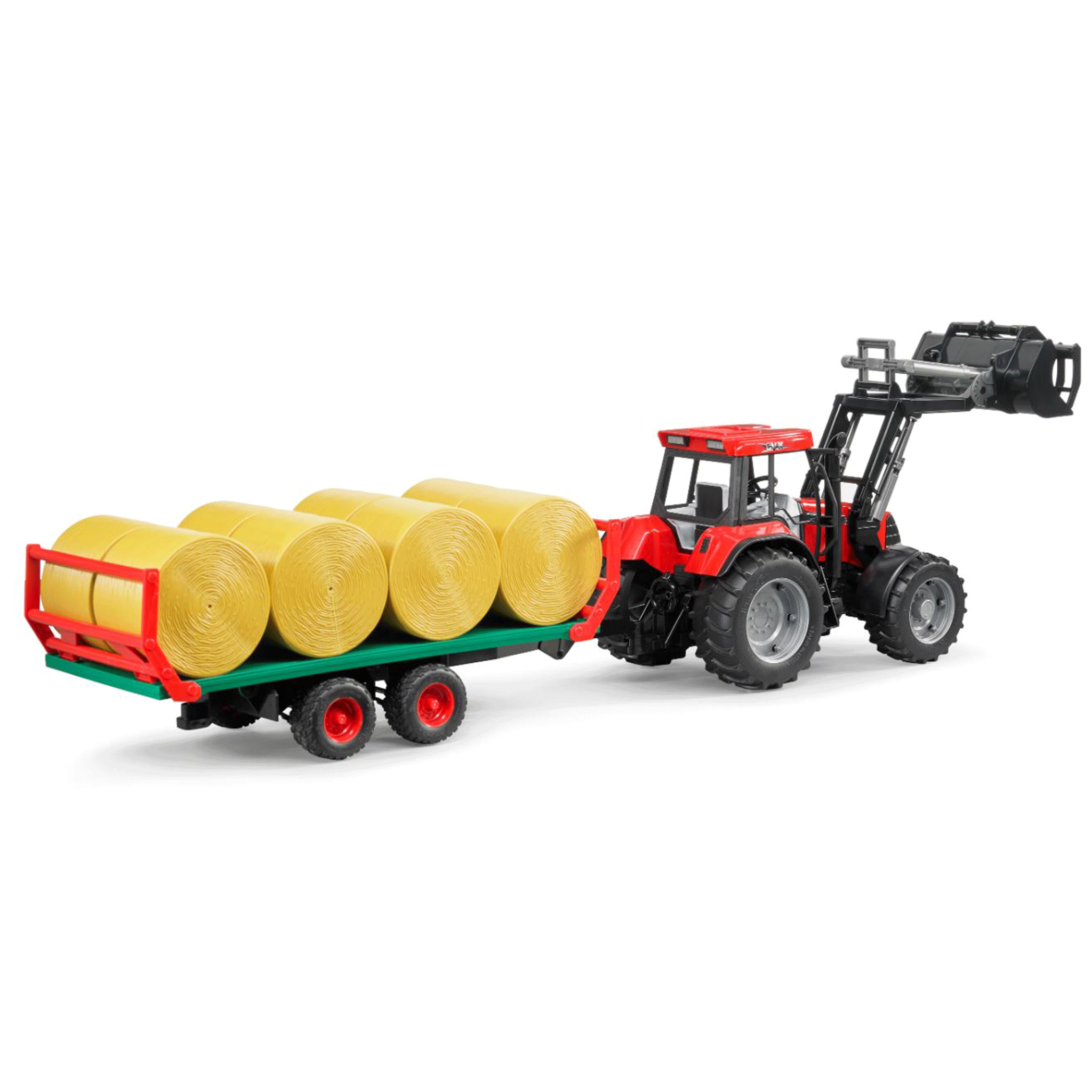 Bruder Bale Transport Trailer with 8 Round Bales 1:16 Scale