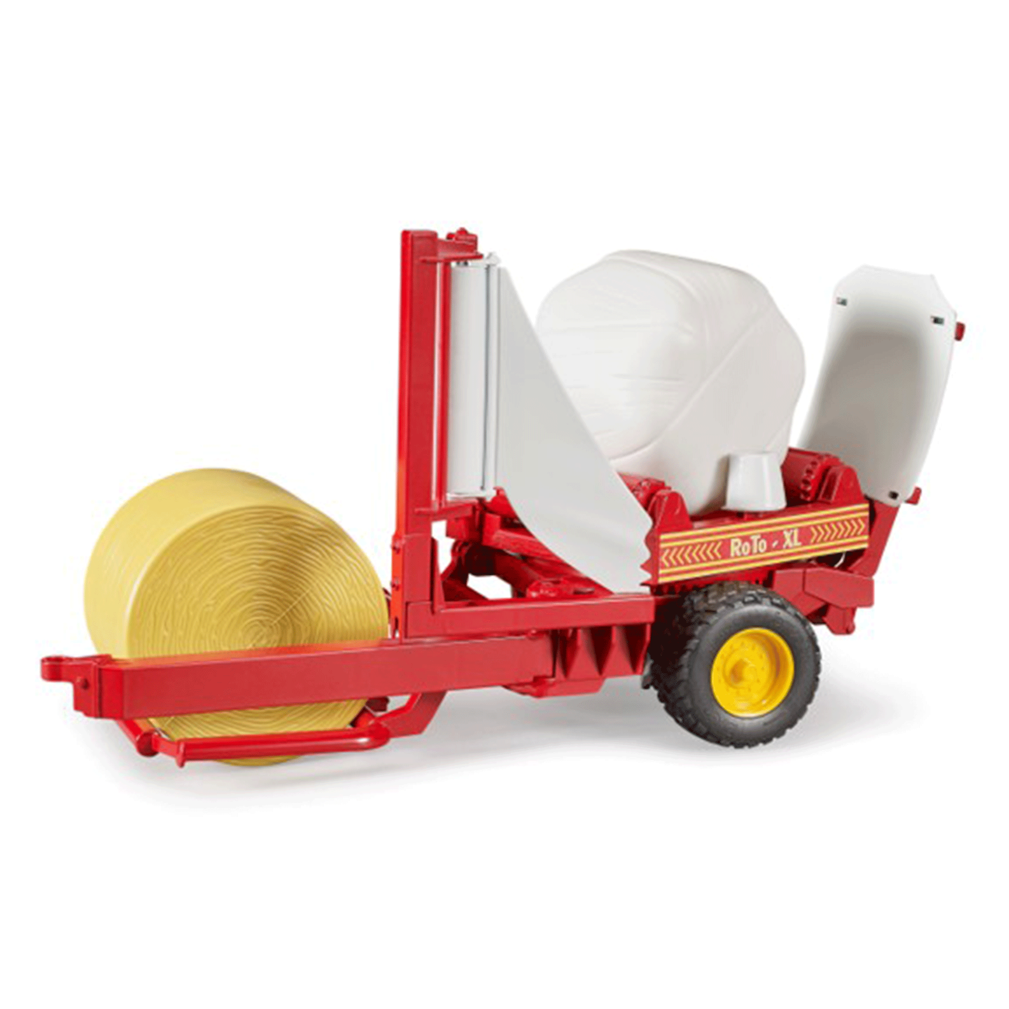 Bruder Bale Wrapper with Round Bales 1:16 Scale