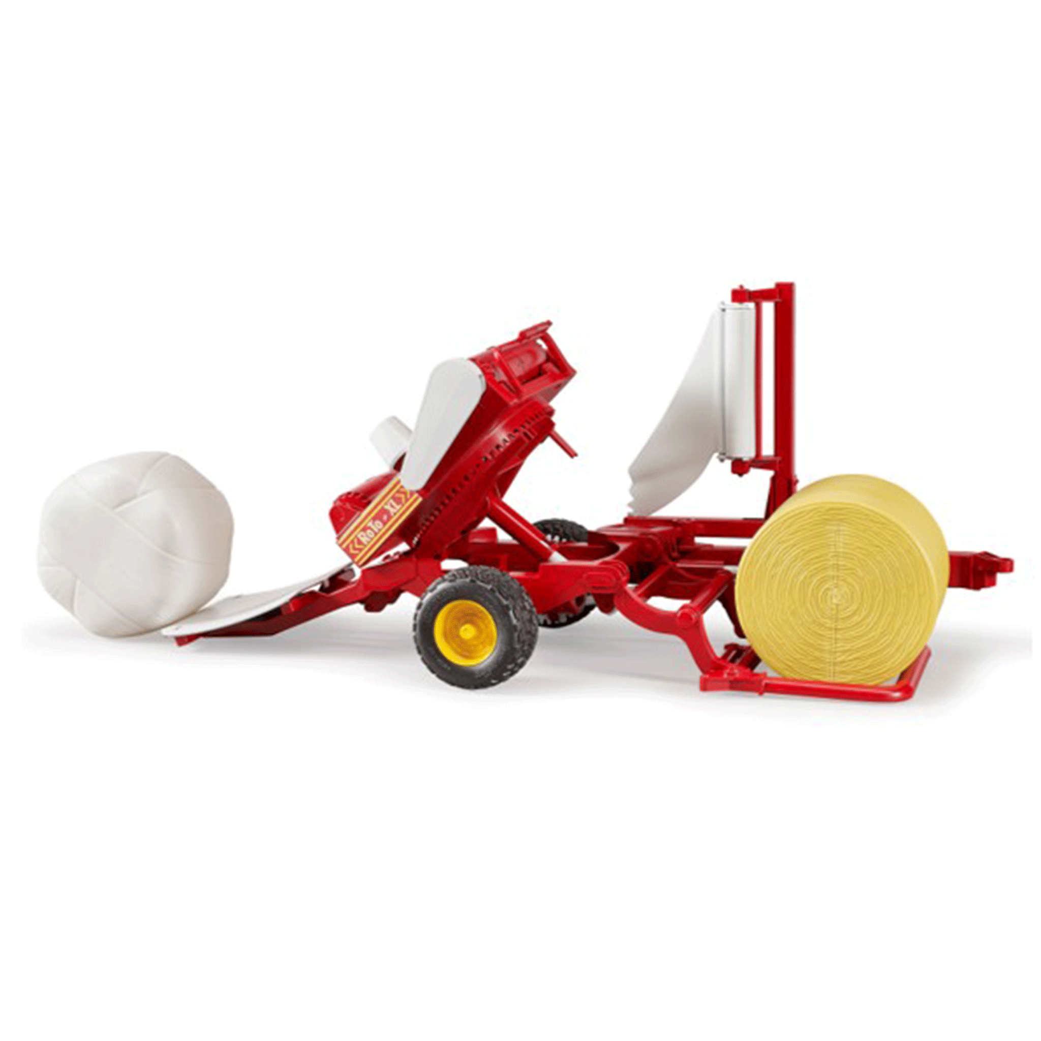 Bruder Bale Wrapper with Round Bales 1:16 Scale