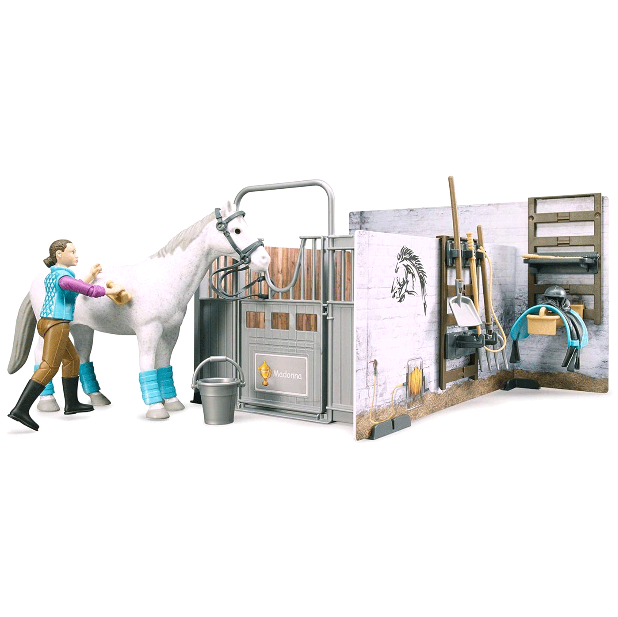 Bruder Horse Barn Stable Set 1:16 Scale