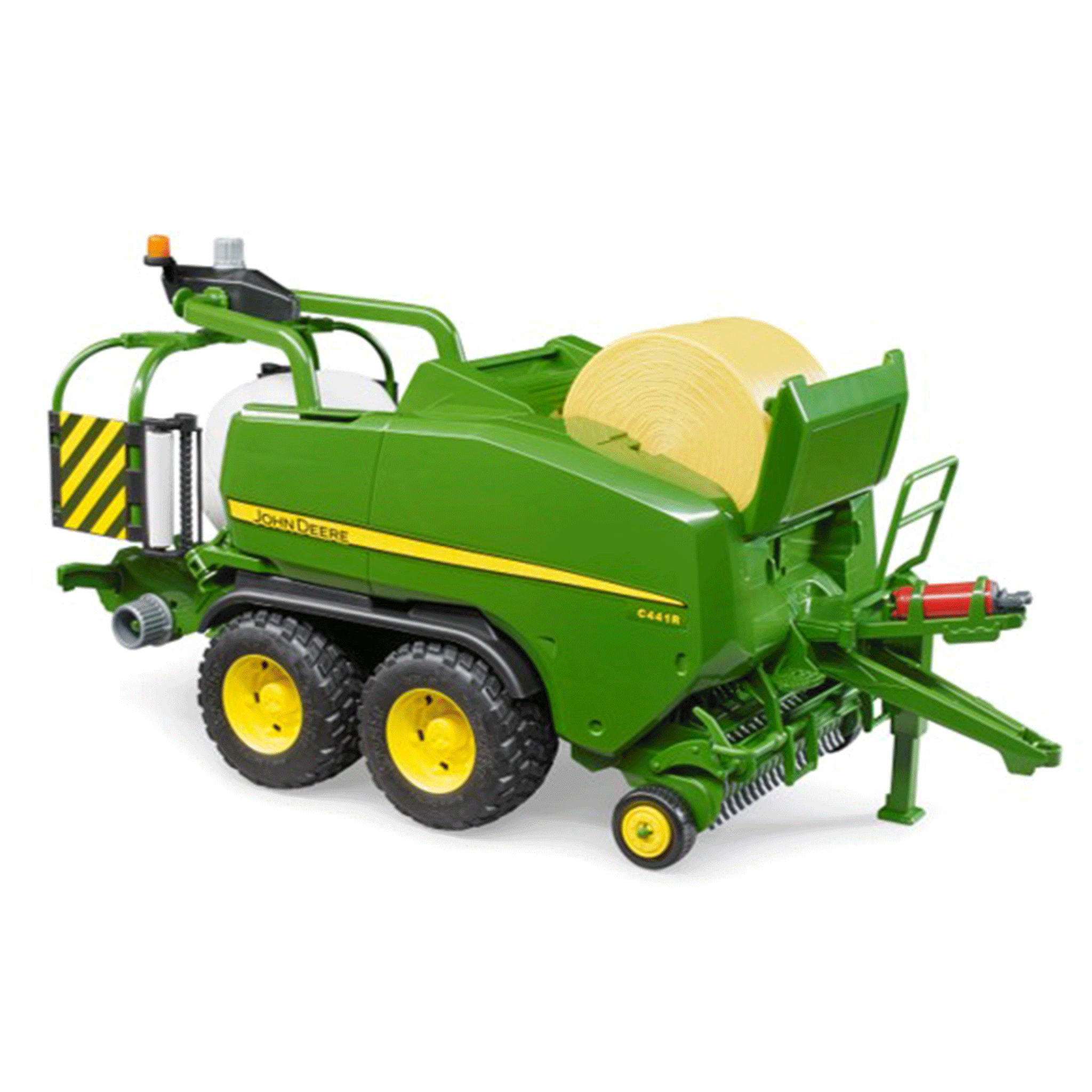 Bruder John Deere C441R Round Bales Press with Wrapping Chamber Baler 1:16 Scale