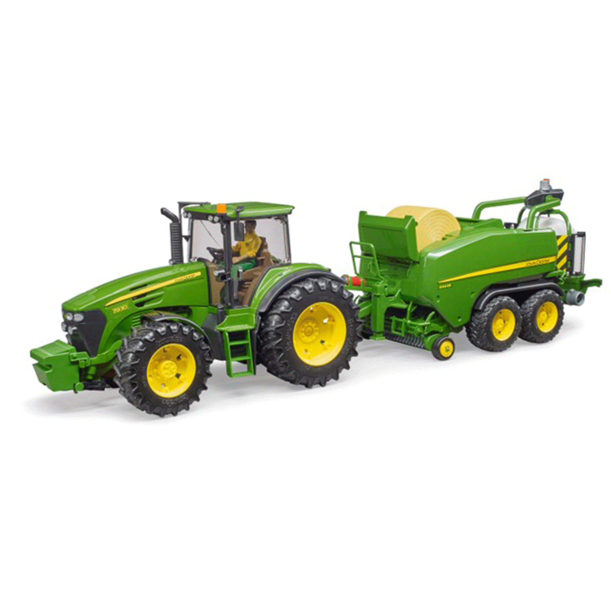 Bruder John Deere C441R Round Bales Press with Wrapping Chamber Baler 1:16 Scale