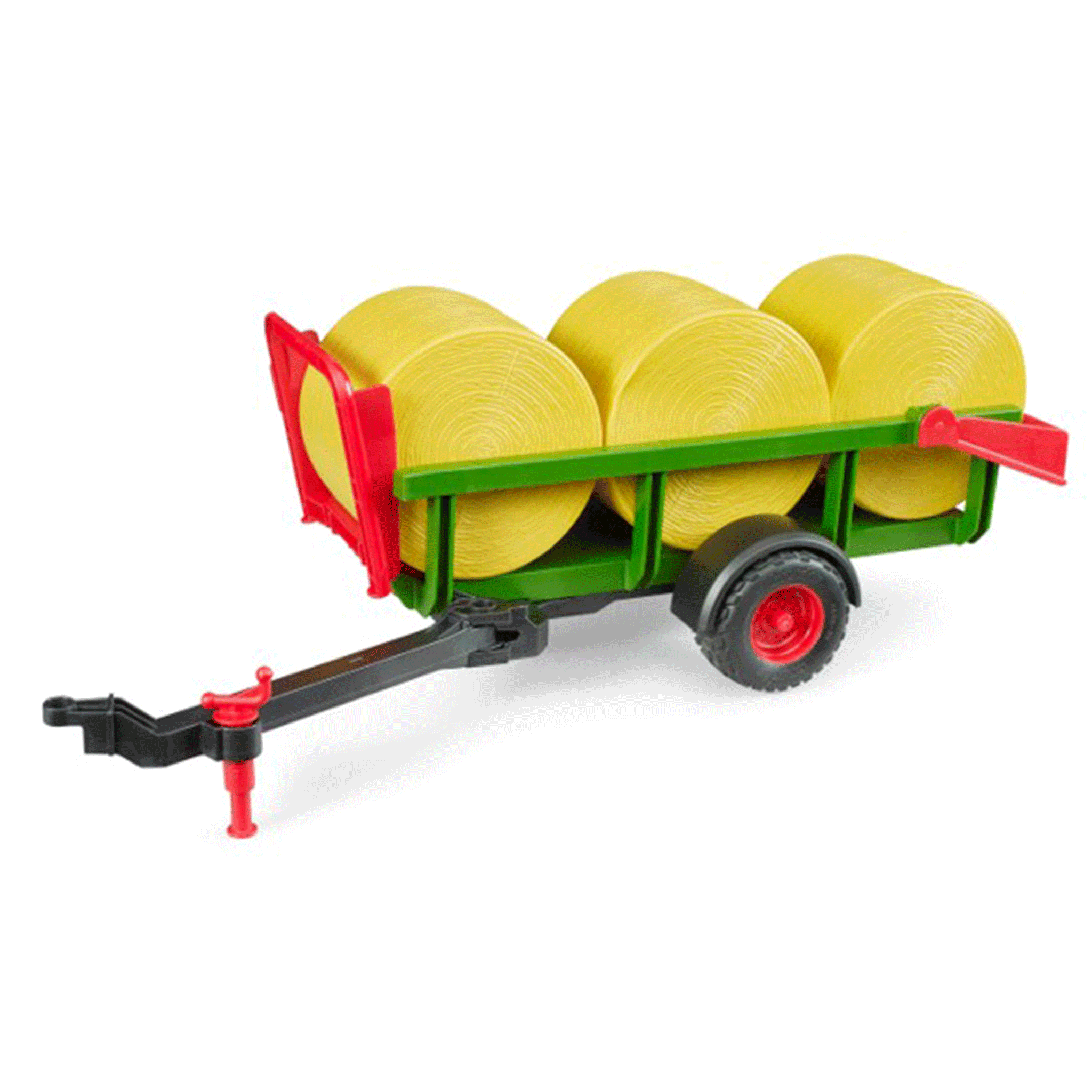 Bruder Round Bale Collector Trailer with 3 Round Bales 1:16 Scale