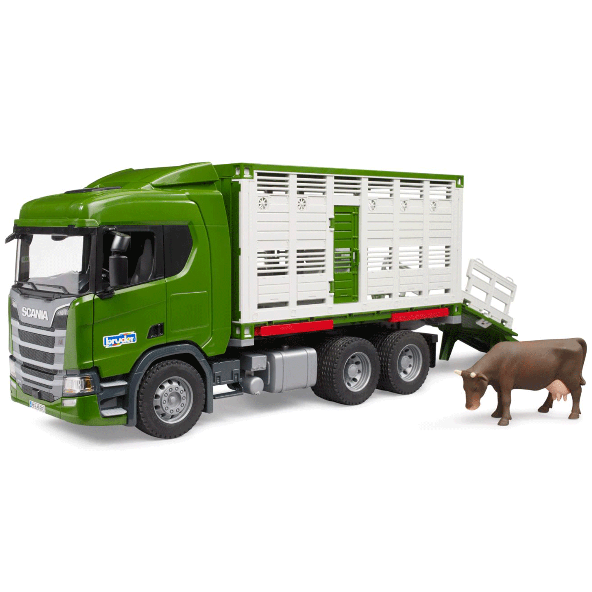 Bruder Scania Super 560R Cattle Transportation Truck with 1 Cattle 1:16 Scale
