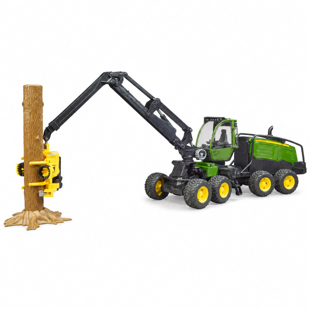 Bruder John Deere 1270G Forestry Harvester with Tree Trunk 1:16 Scale