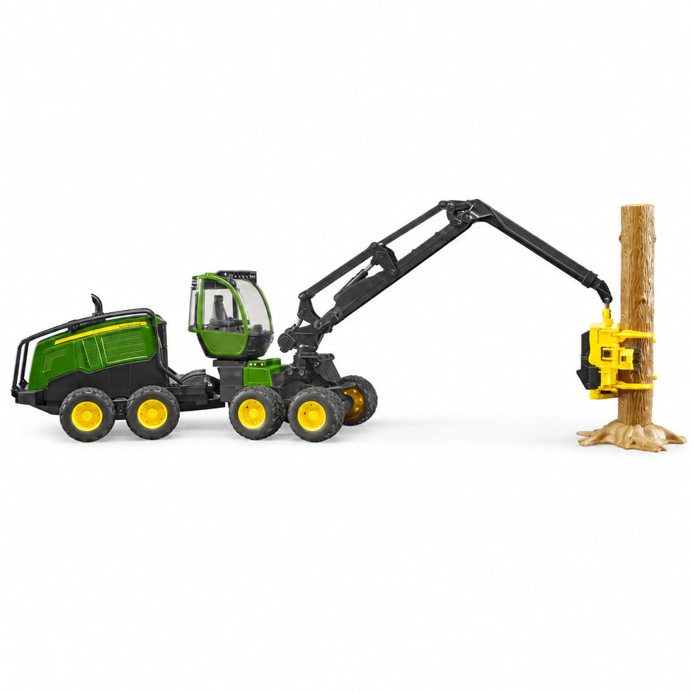 Bruder John Deere 1270G Forestry Harvester with Tree Trunk 1:16 Scale