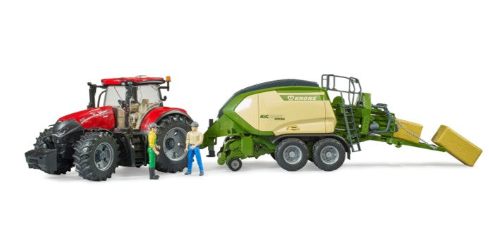 Bruder Krone Big Pack 1290 HDP VC Baler with 2 Square Bales 1:16 Scale