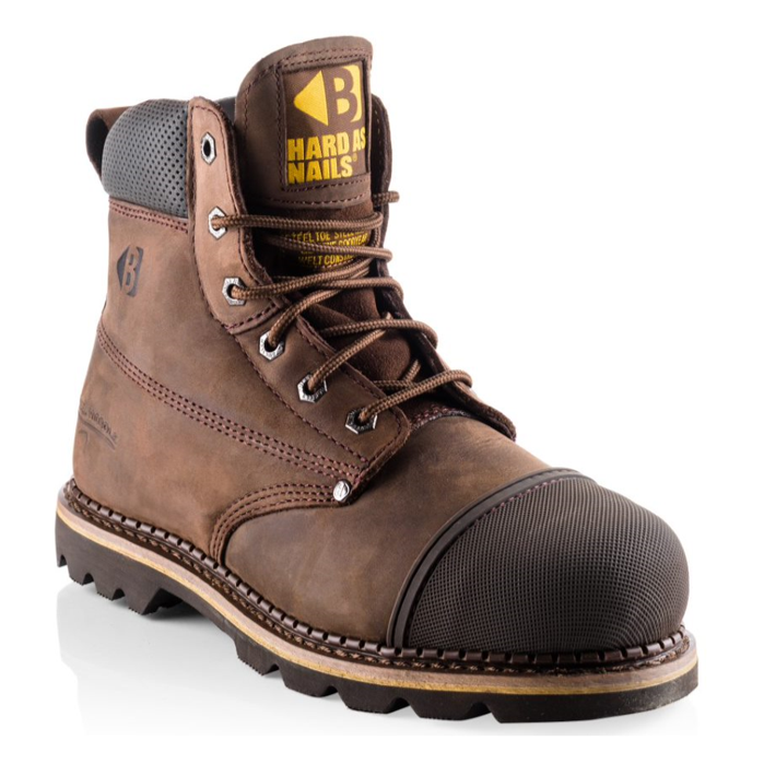 Buckler Chocolate Oil Leather Safety Lace Boot 1