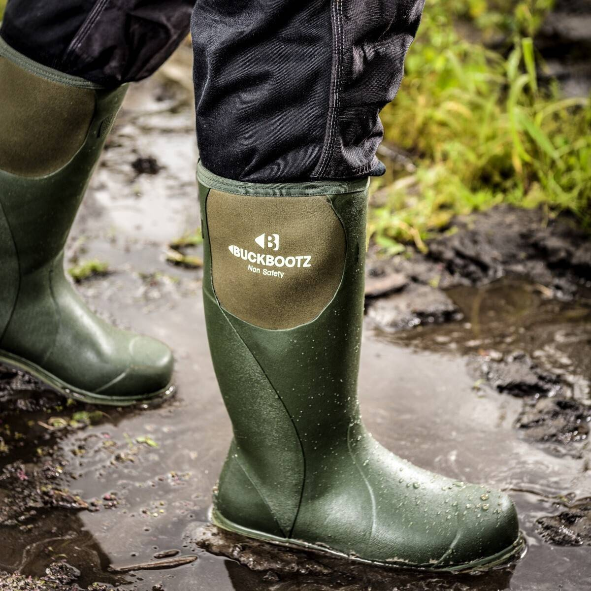 Buckler BBZ5020 Olive Green Wellington Boot