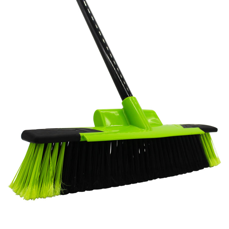 Buffalo 18" Stiff PVC Yard Broom with Scraper Blade & Metal Handle