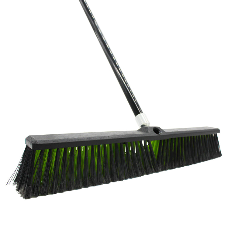 Buffalo 24 Inch Stiff PVC Yard Broom with Metal Handle