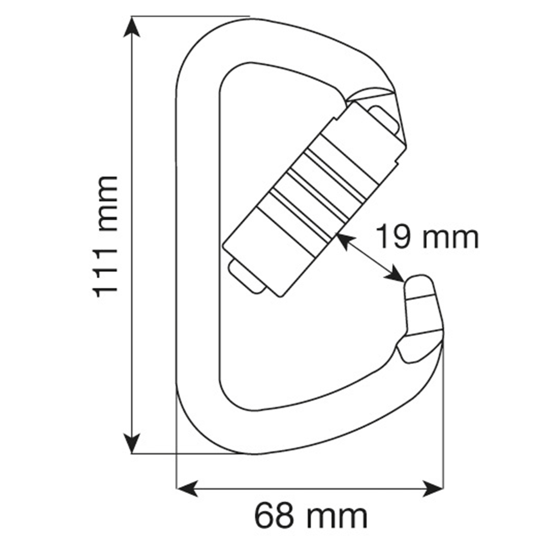 C.A.M.P D Plus 3Lock Carabiner