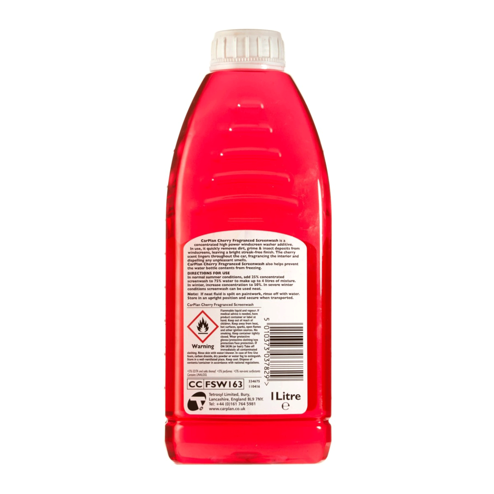 Carplan 1L Cherry Scented Screenwash Concentrate