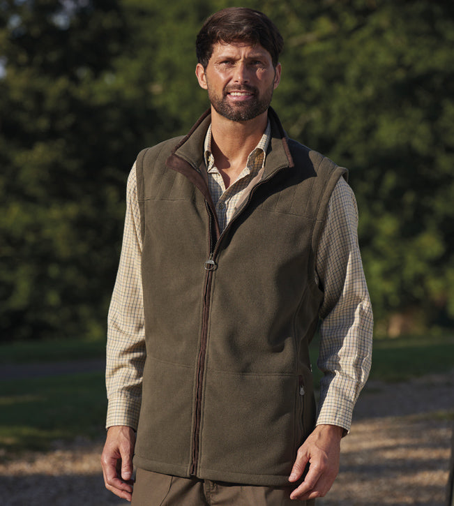 Champion Portree Fleece Gilet Olive Green 2