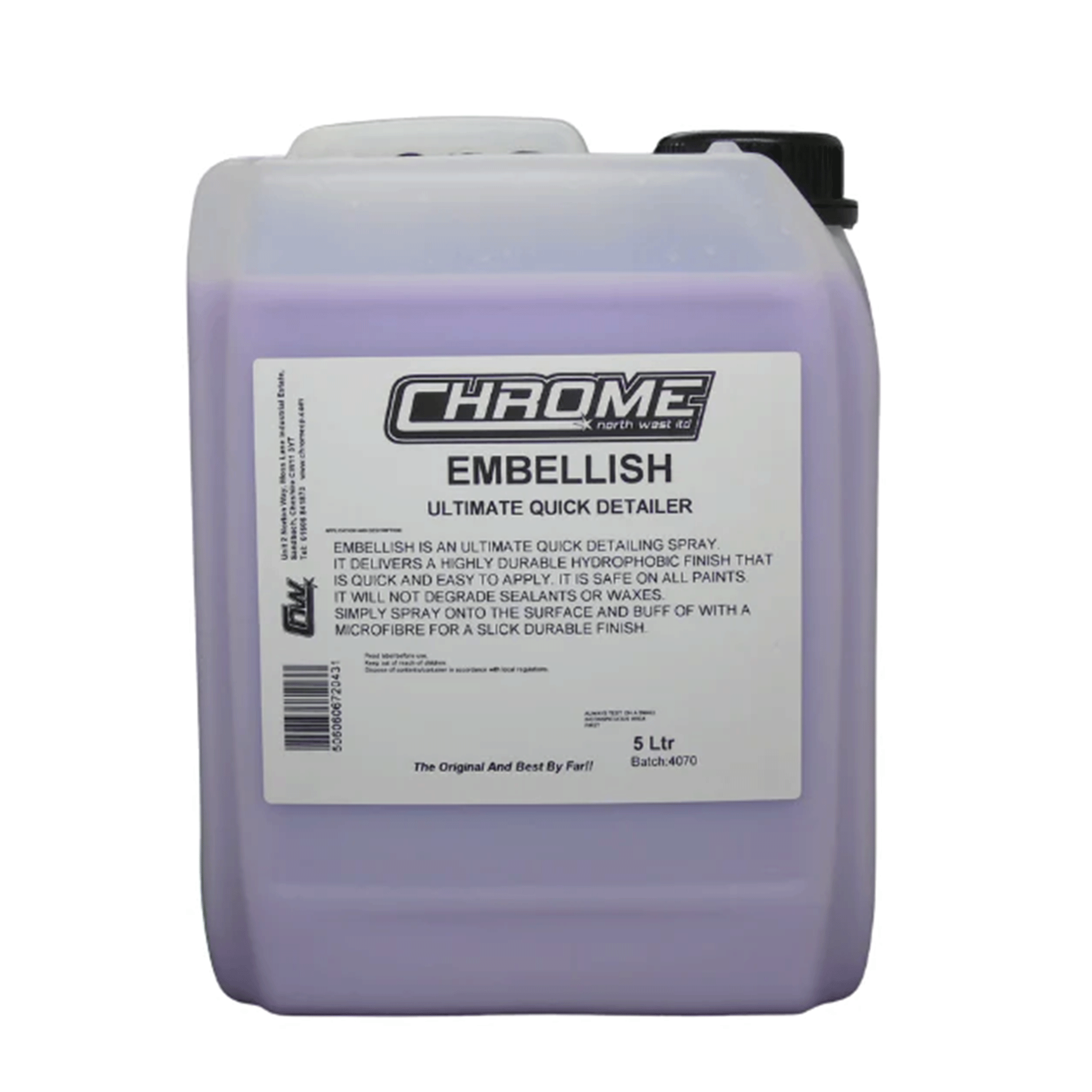Chrome Embellish Quick Detailer 5L