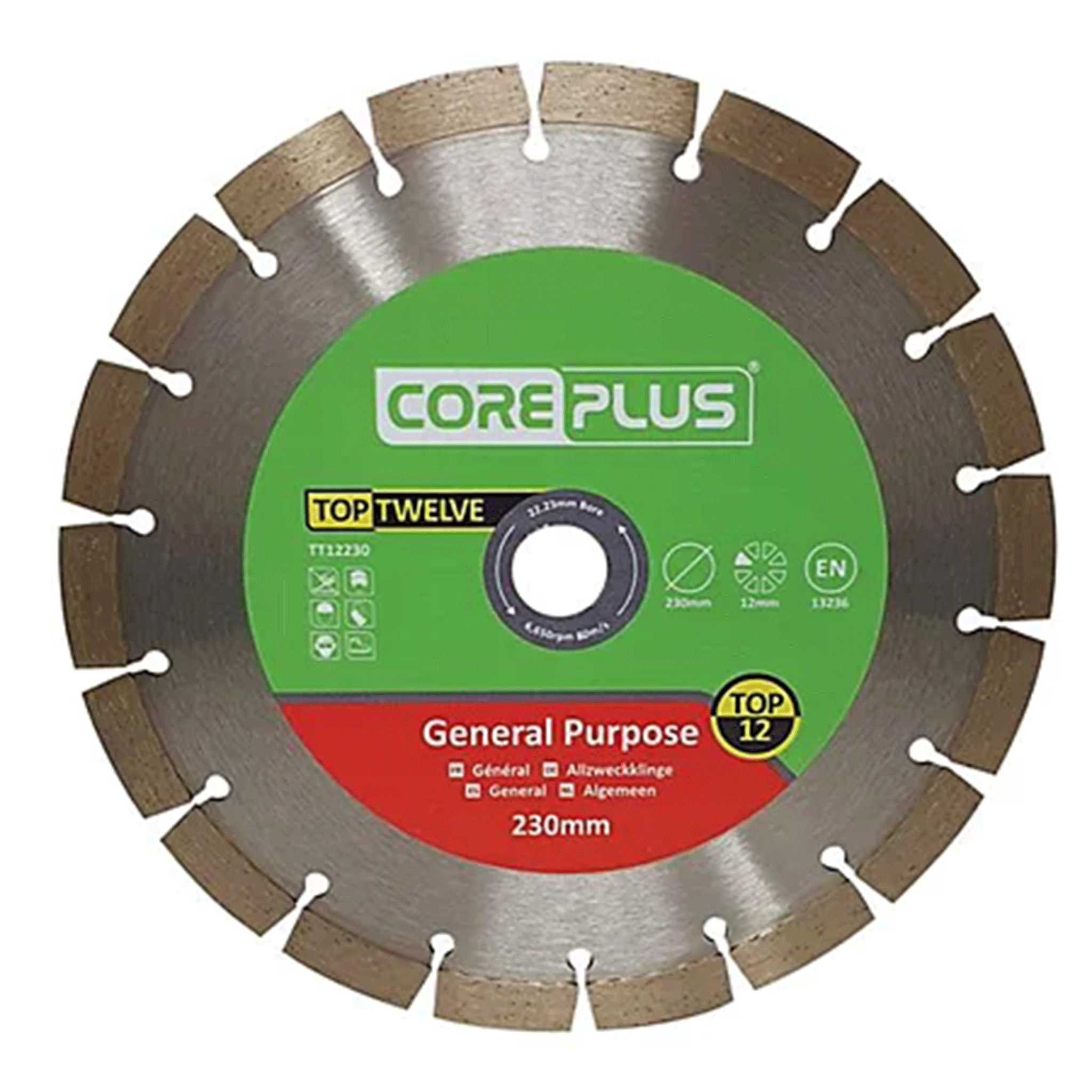Coreplus 230mm General Purpose Diamond Blade Pack of 2
