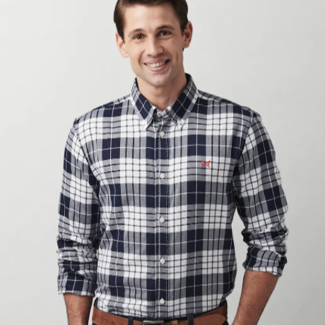 Crew Classic Fit Millbay Shirt Navy-White 1