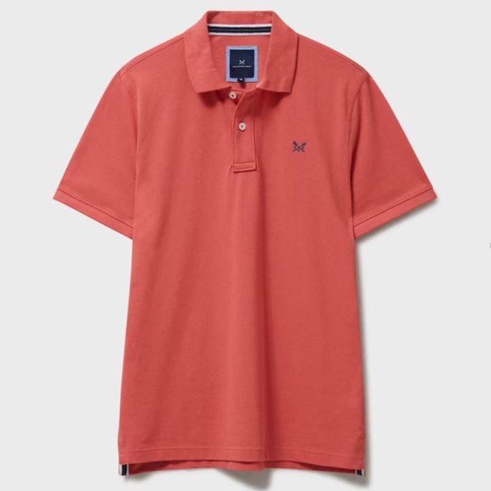 Crew Classic Pique Polo Shirt Spiced Coral 5