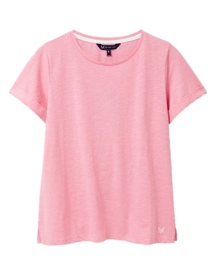 Crew Clothing Perfect Slub T-shirt Pink 1