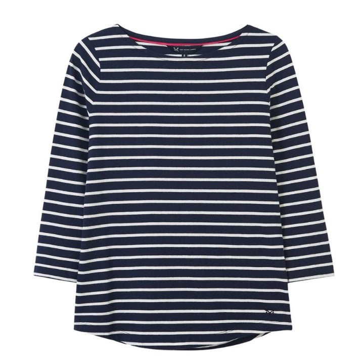 Crew Essential Breton Ladies T-shirt Navy-White Stripe