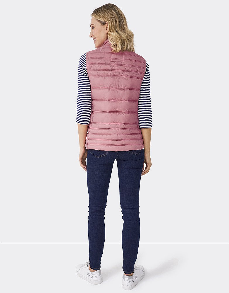 Crew Ladies Lightweight Gilet Wild Rose 3