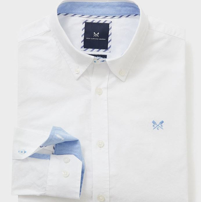 Crew Slim Fit Oxford Shirt White