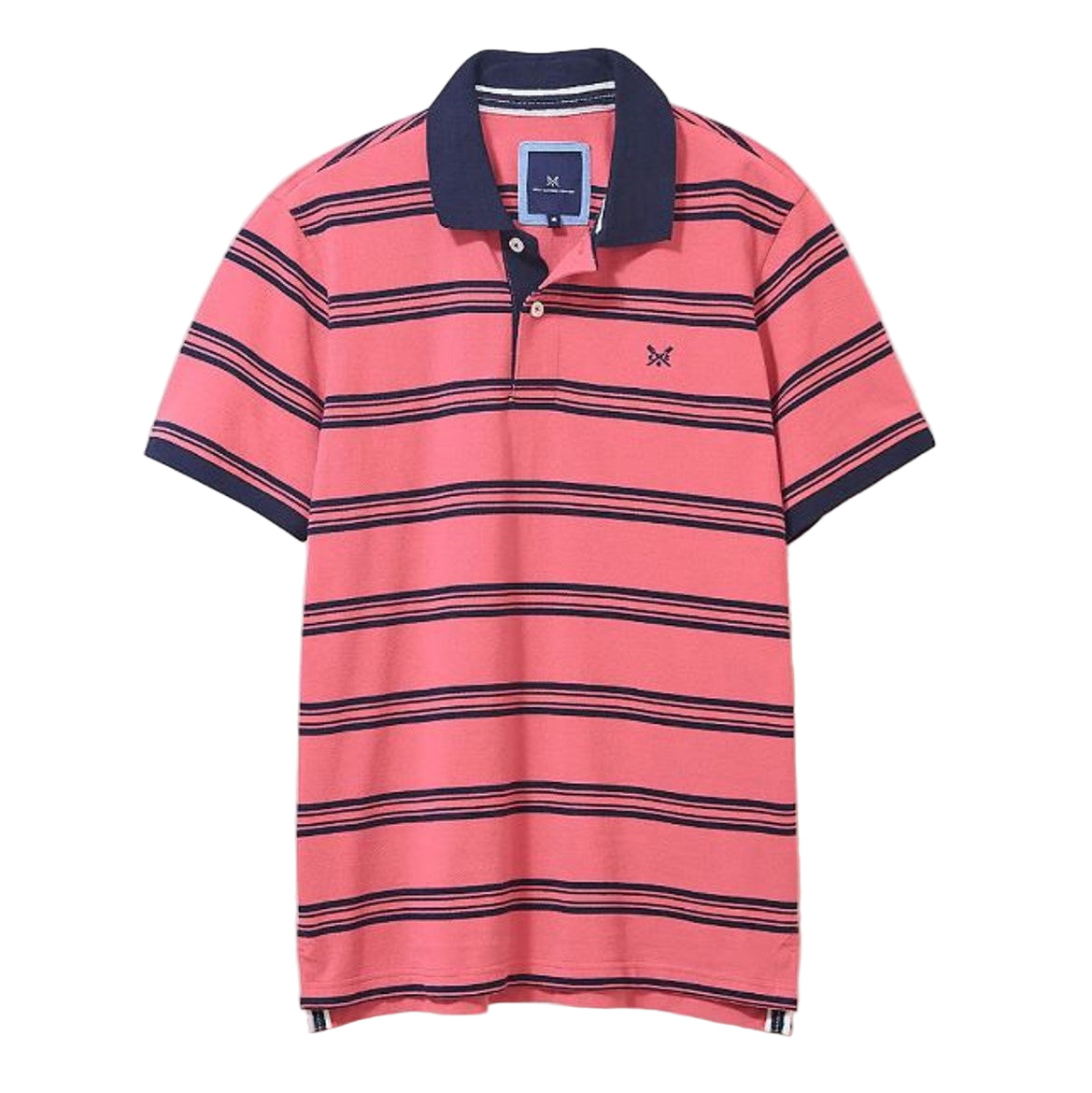 Crew Westcott Polo Shirt Rapture Rose-Navy 4