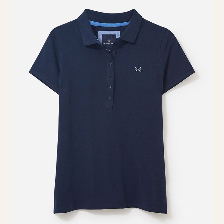 Crew Women's Ocean Classic Polo Shirt Navy Blue 1