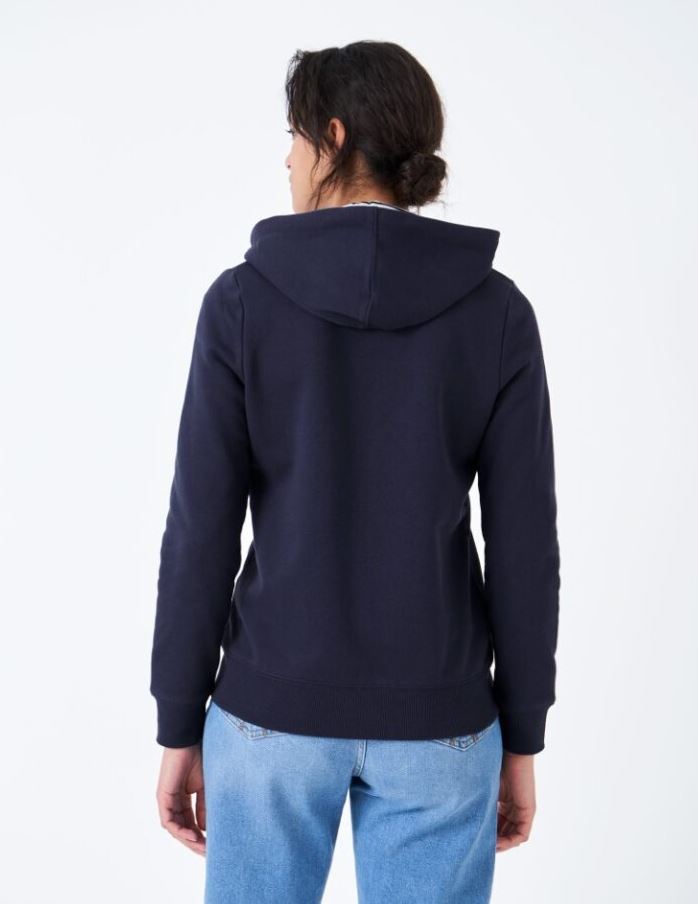Crew Women's Zip Through Hoodie Navy 4