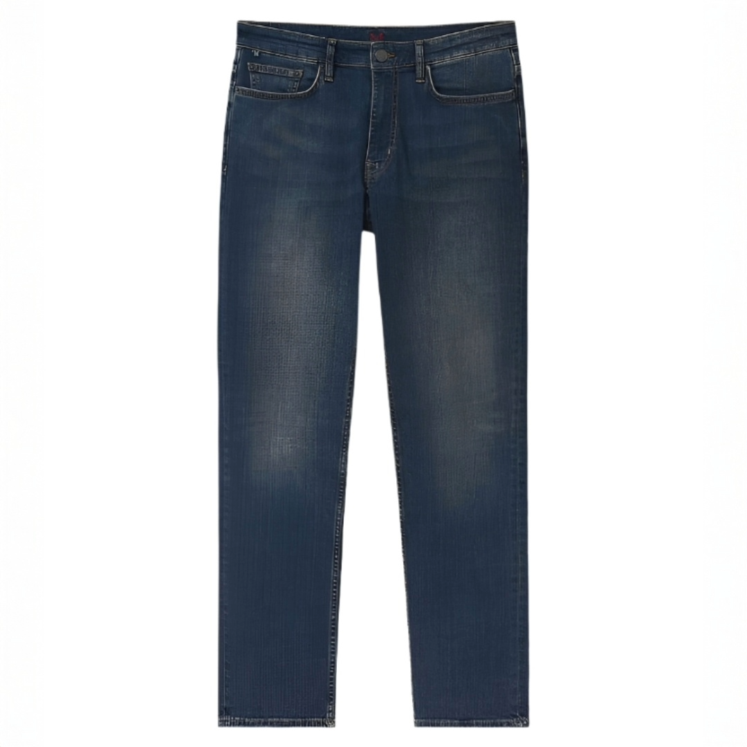 Crew Parker Straight Leg Jeans Dark Vintage Blue