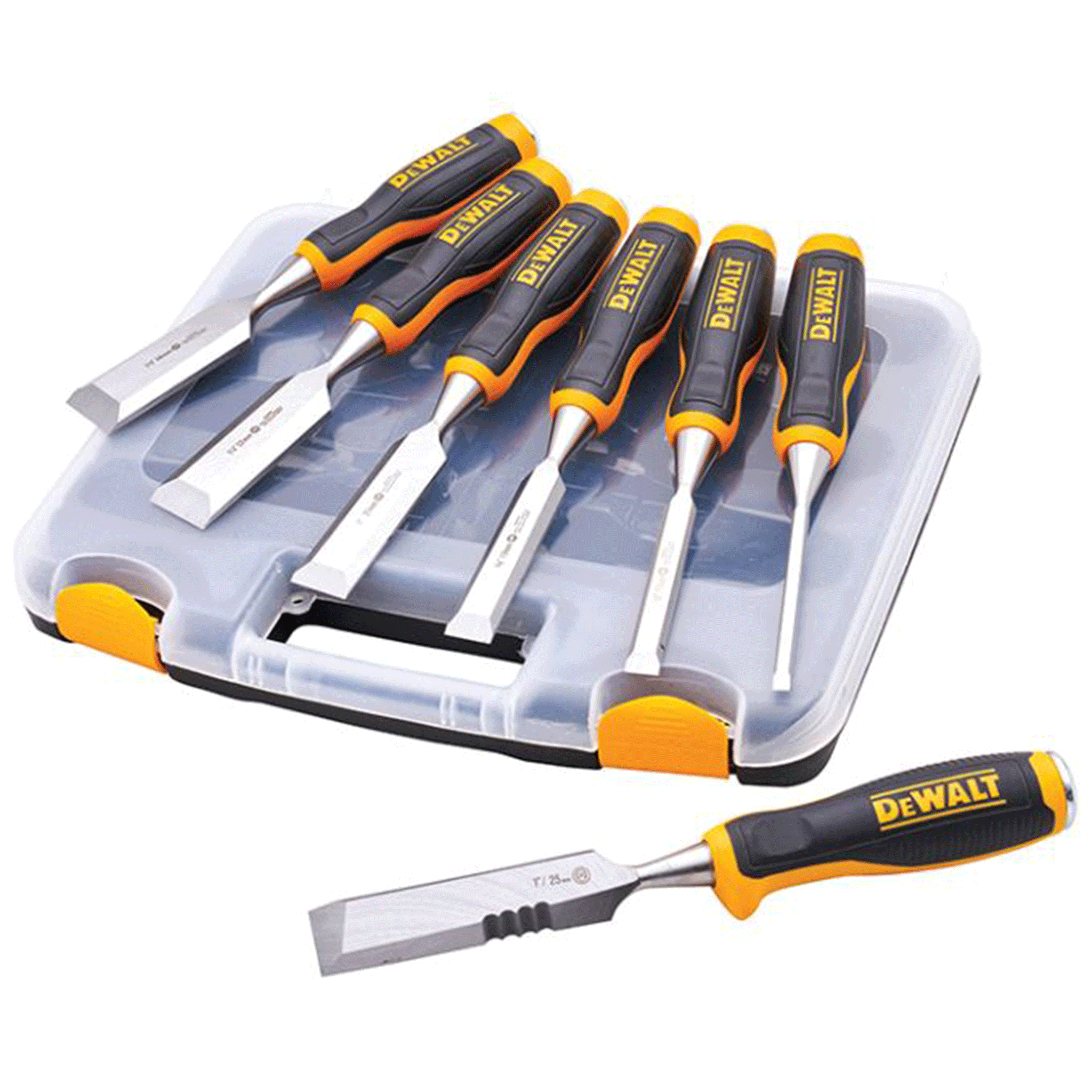 DeWalt 6 Piece Chisel Set with Free Chisel Knife