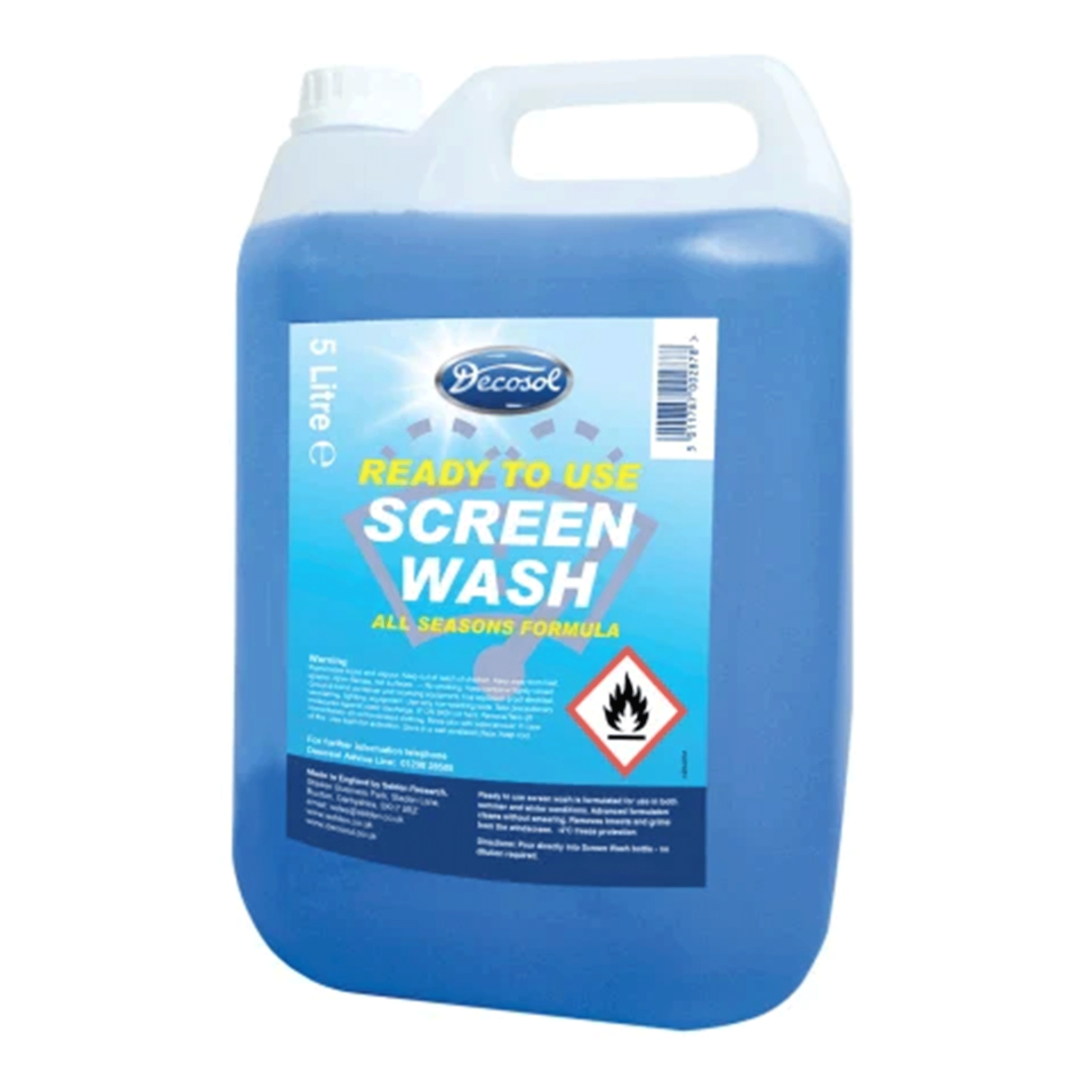 Decosol Excel Screenwash 5L Bottle
