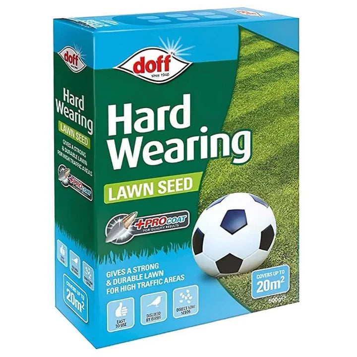 Doff Hard Wearing Lawn Seed with PROCOAT 1kg