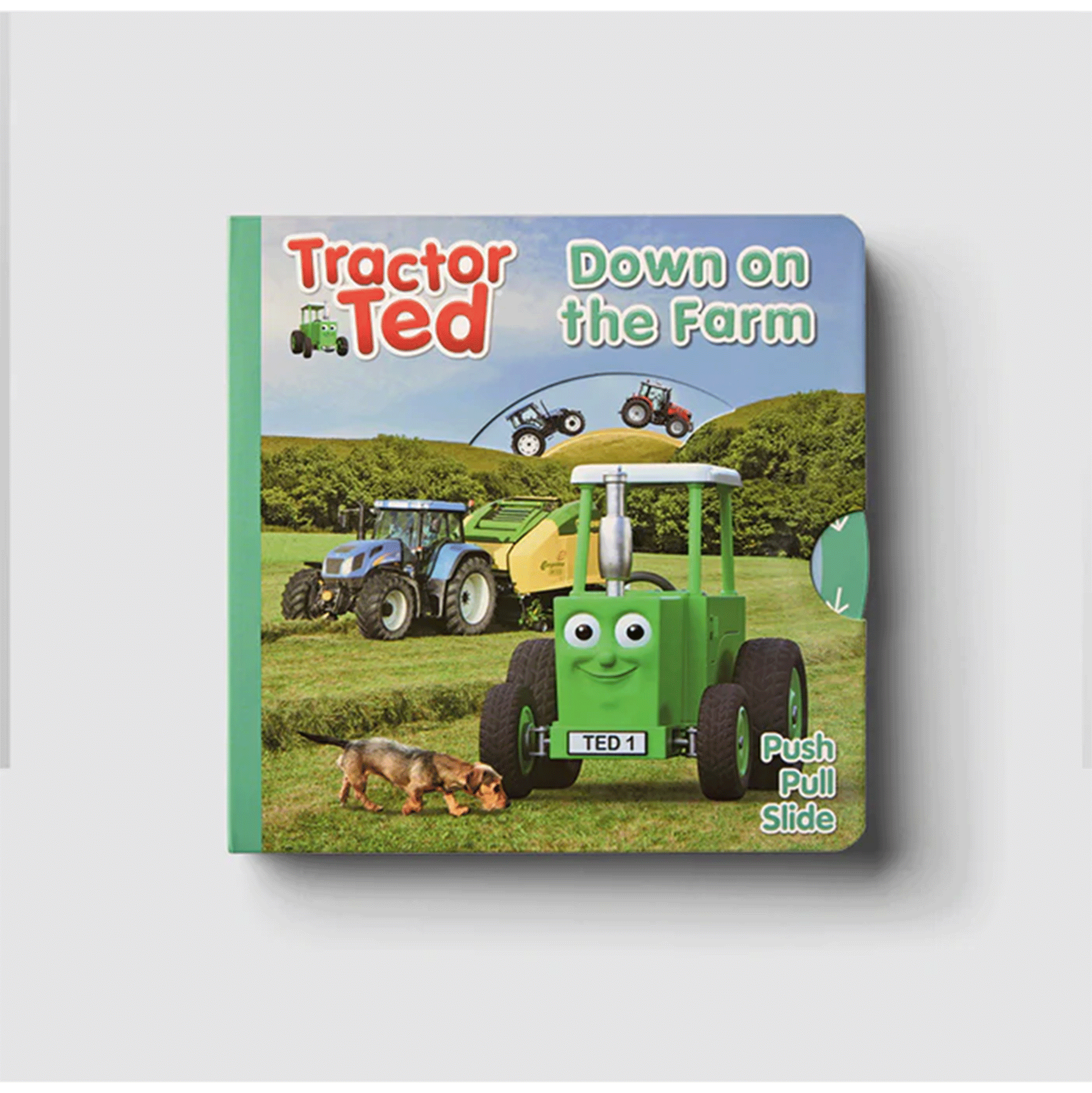 Tractor Ted Down on the Farm Push-Pull-Slide Book