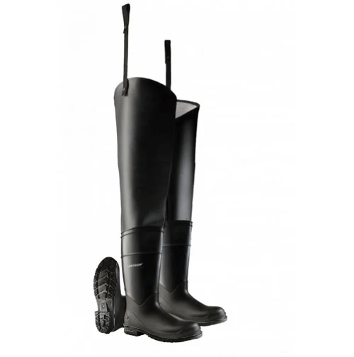 Dunlop Black PVC Thigh Waders