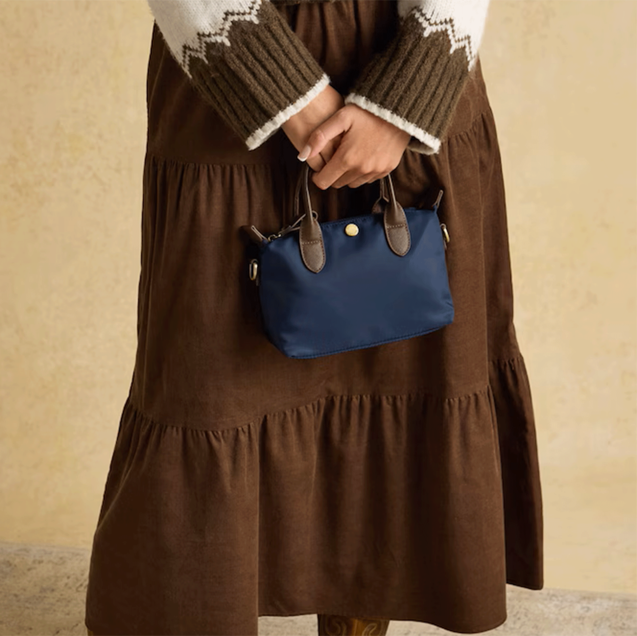 Joules Edie Mini Cross Body Bag in Navy