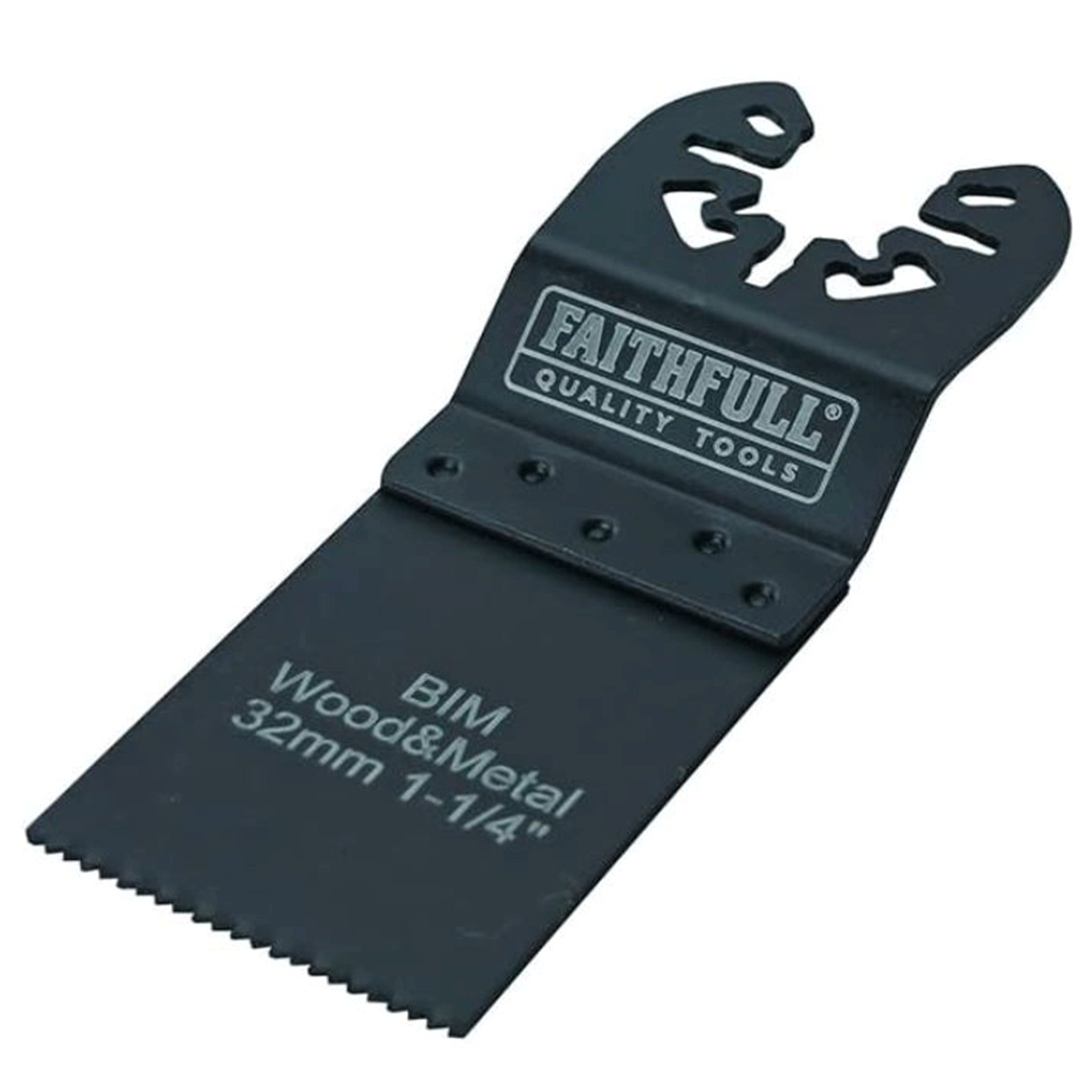 Faithfull Bi-Metal Flush Cut Wood-Metal Blades 32mm Pack of 5