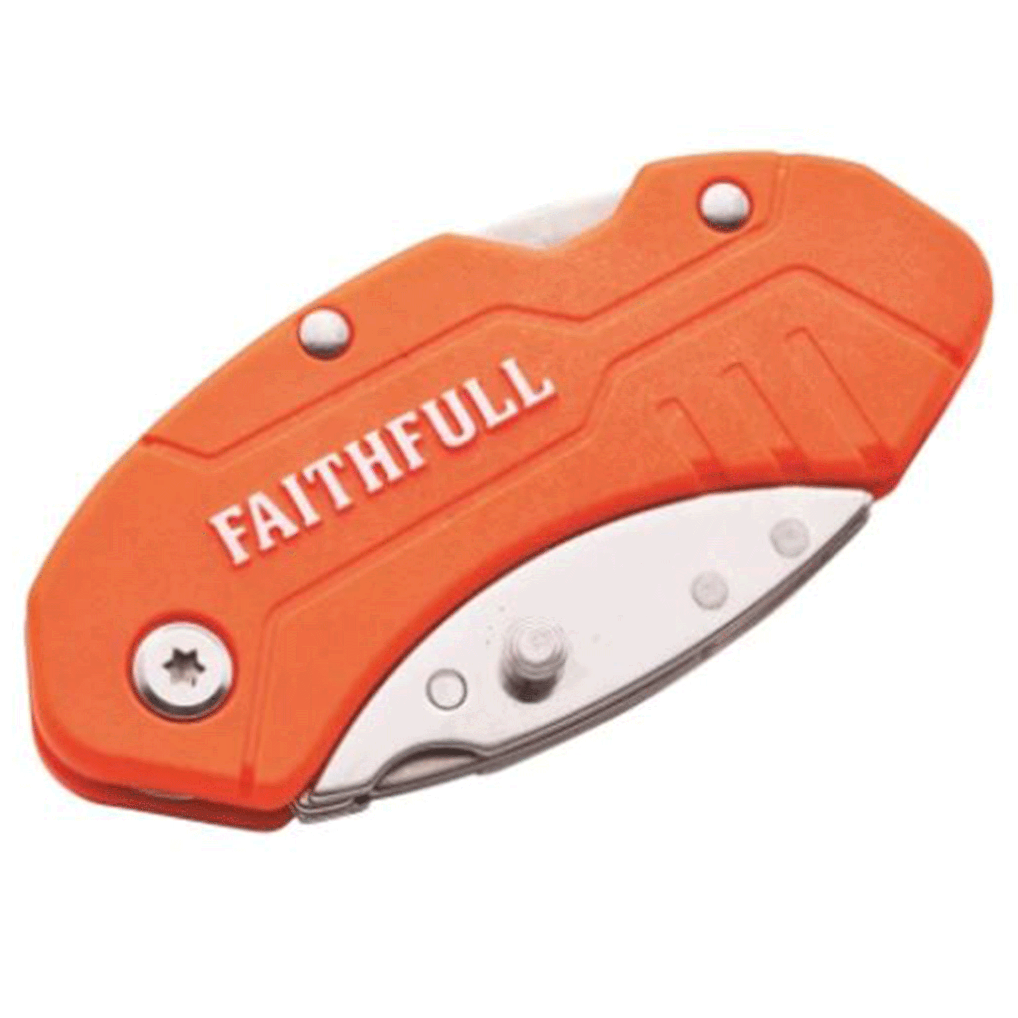 Faithfull Hi-Vis Folding Utility Knife Assorted Colours
