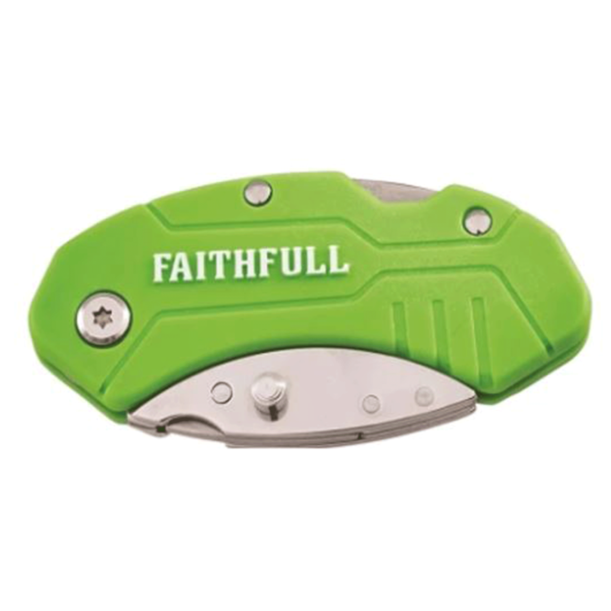 Faithfull Hi-Vis Folding Utility Knife Assorted Colours