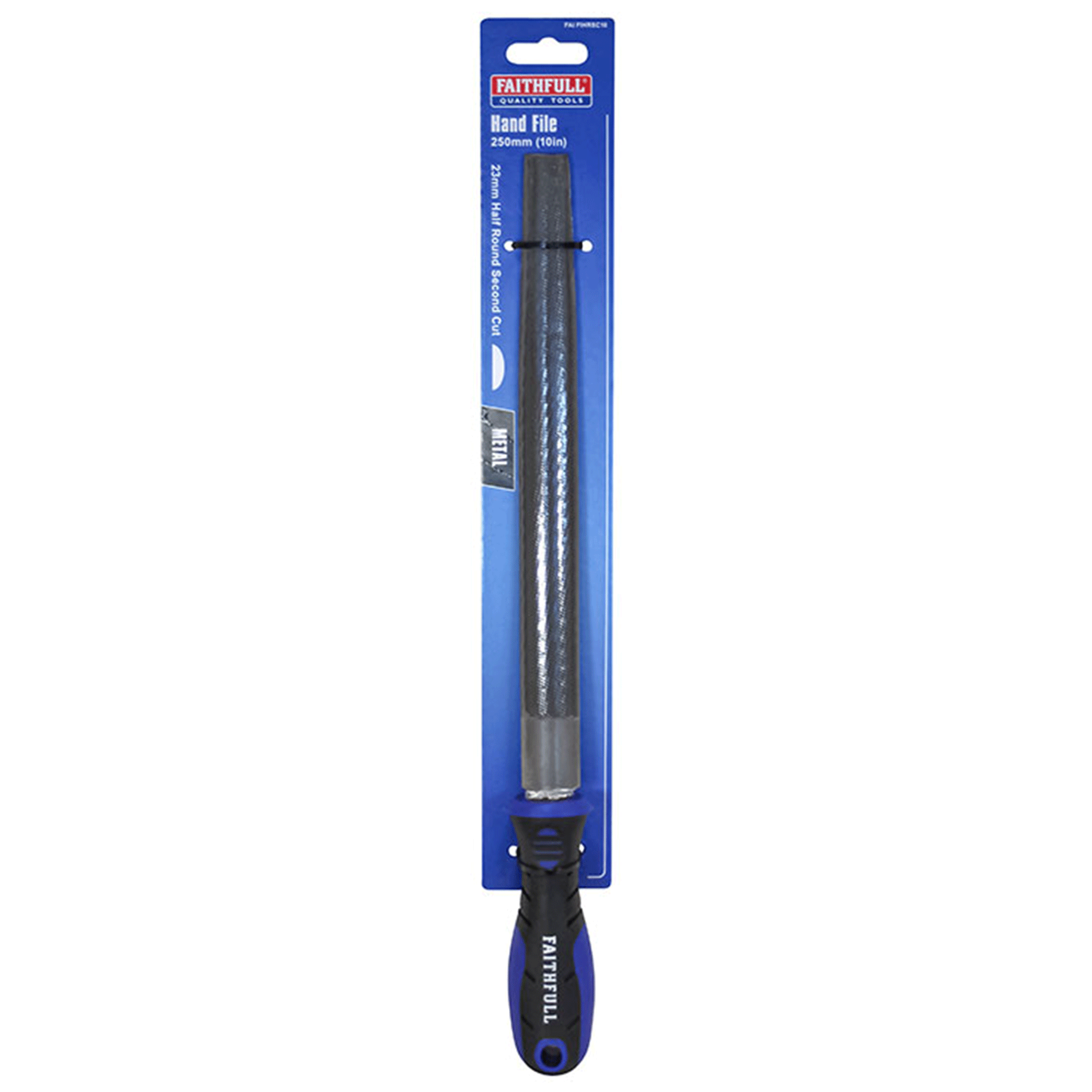 Faithfull Tools Engineers File Half Round 2nd Cut 250mm(10in)
