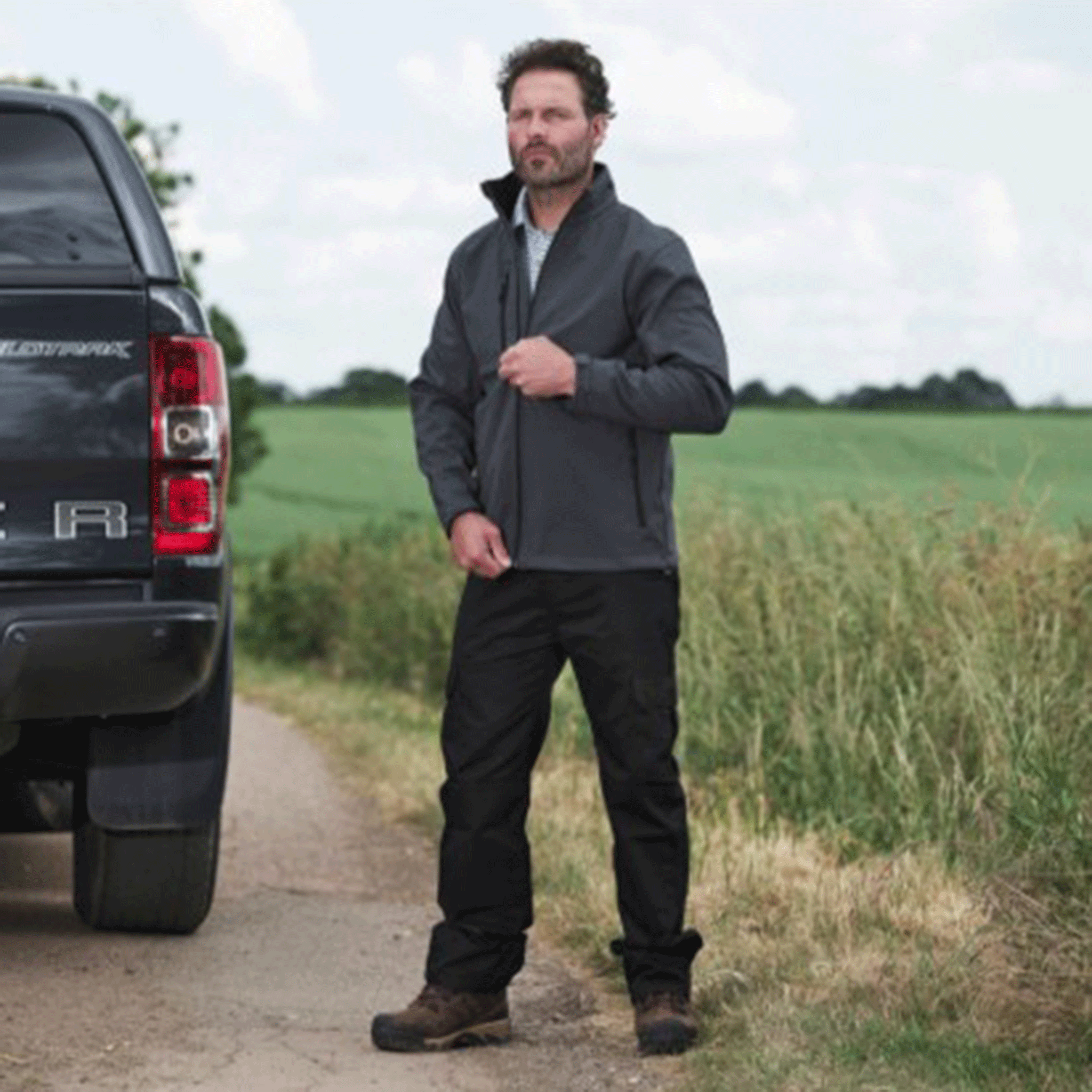 Fort Workwear 204 Selkirk Waterproof Softshell Work Jacket Grey