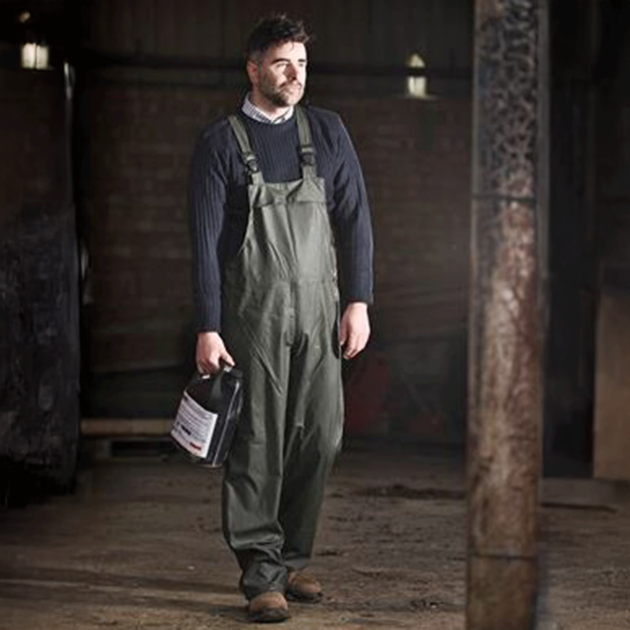 Fort Workwear Airflex Waterproof Bib 'N' Brace Green