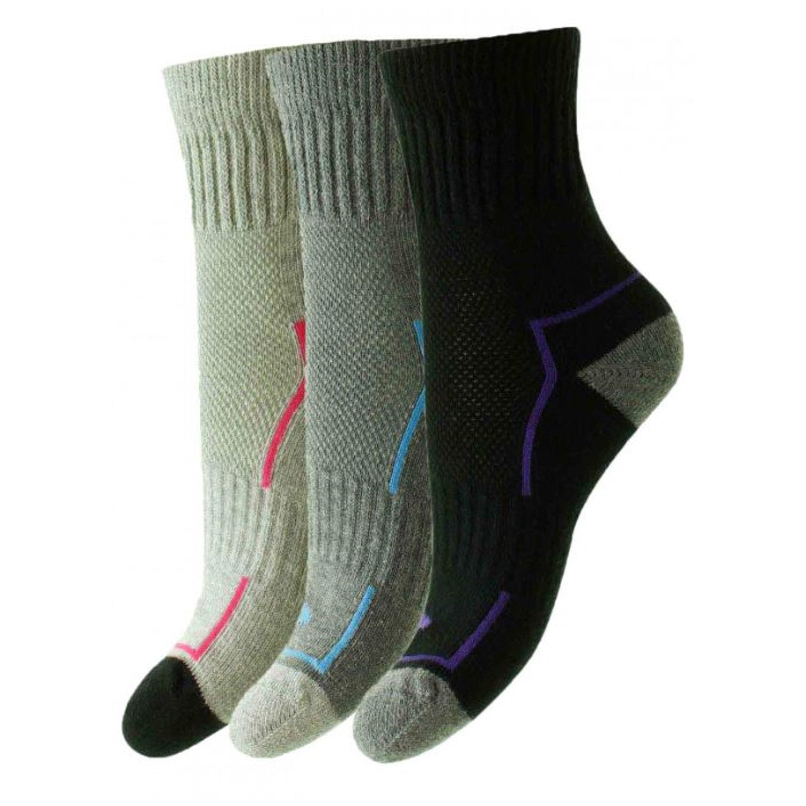 HJ Hall Women's Comfort Top Work Socks (3 Pairs) 1