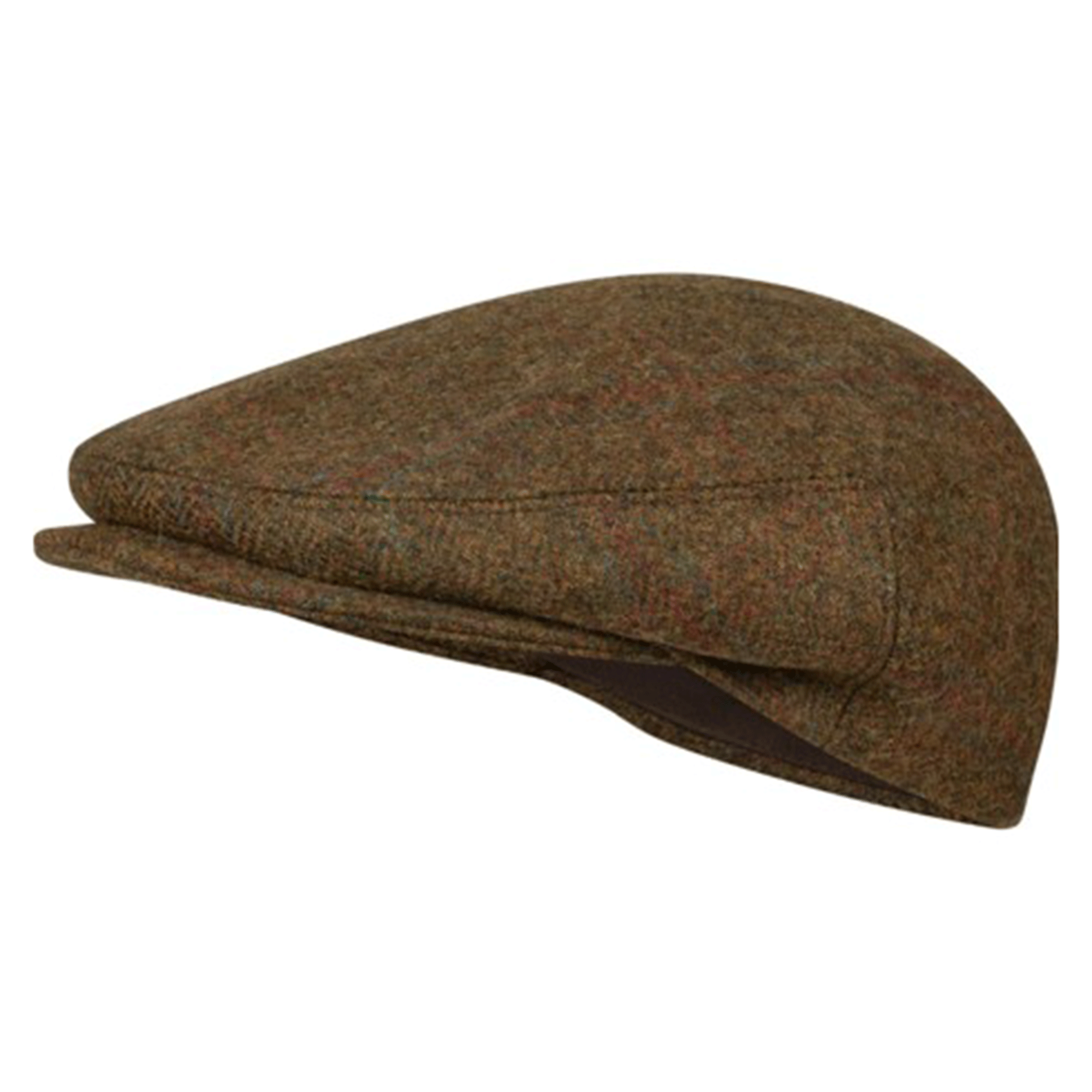 Härkila Kenmore Classic Wool Tweed Flat Cap Terragon Brown