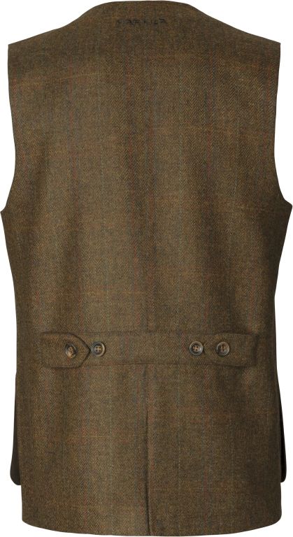 Harkila Kenmore GTX Tweed Shooting Waistcoat Terragon Brown 3