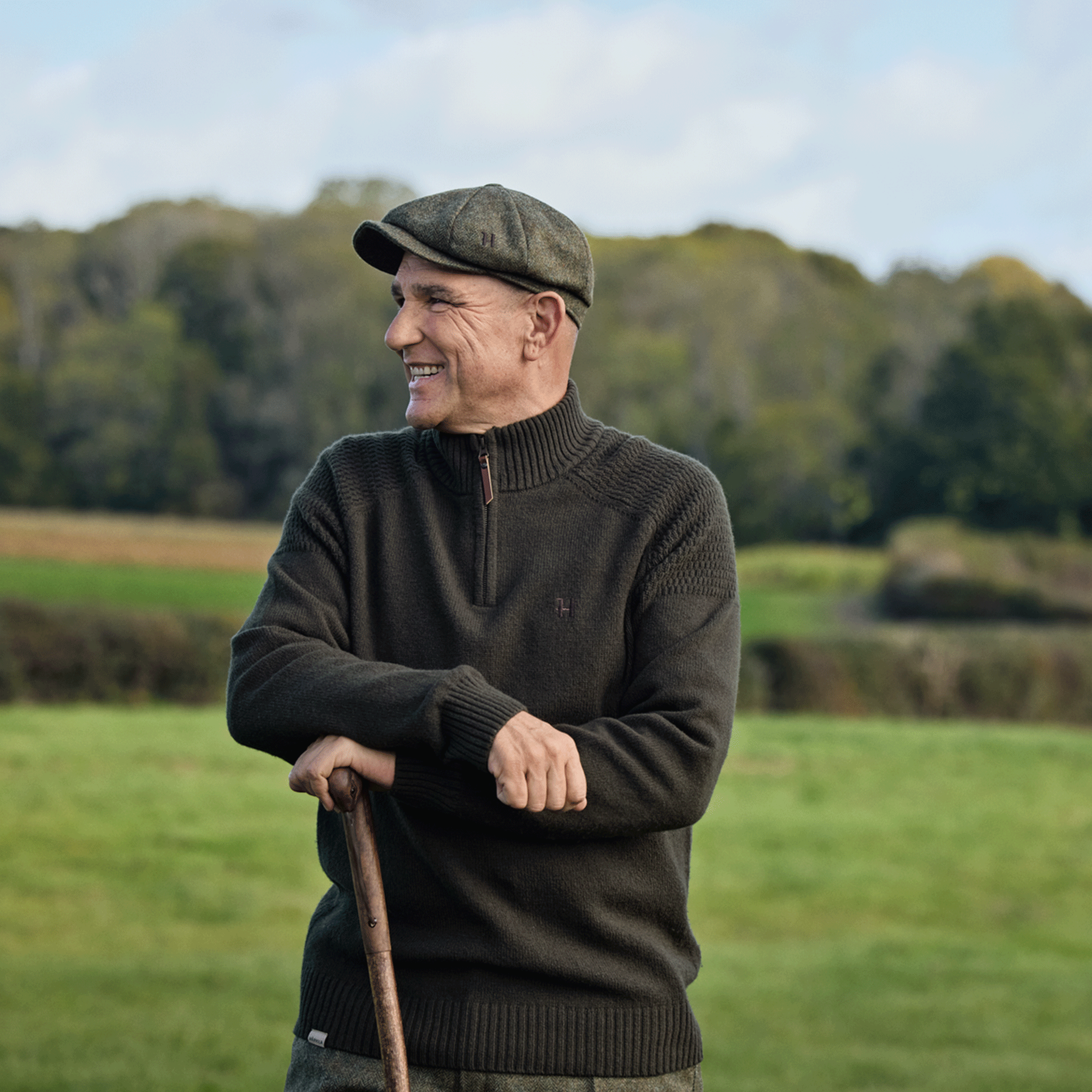 Harkila Vincent Merino Half Zip Pullover Demitasse Brown