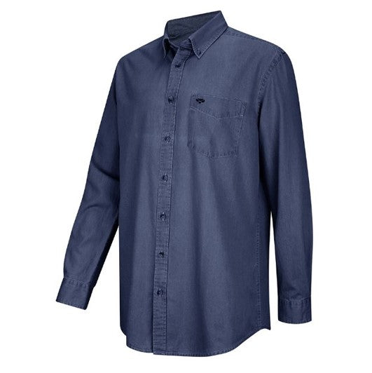 Hoggs of Fife Archerfield Denim Shirt Dark Wash 1