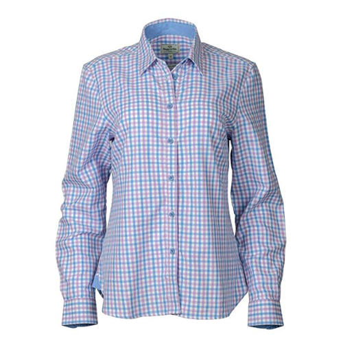 Hoggs of Fife Becky Pink-Blue Cotton Check Shirt 1